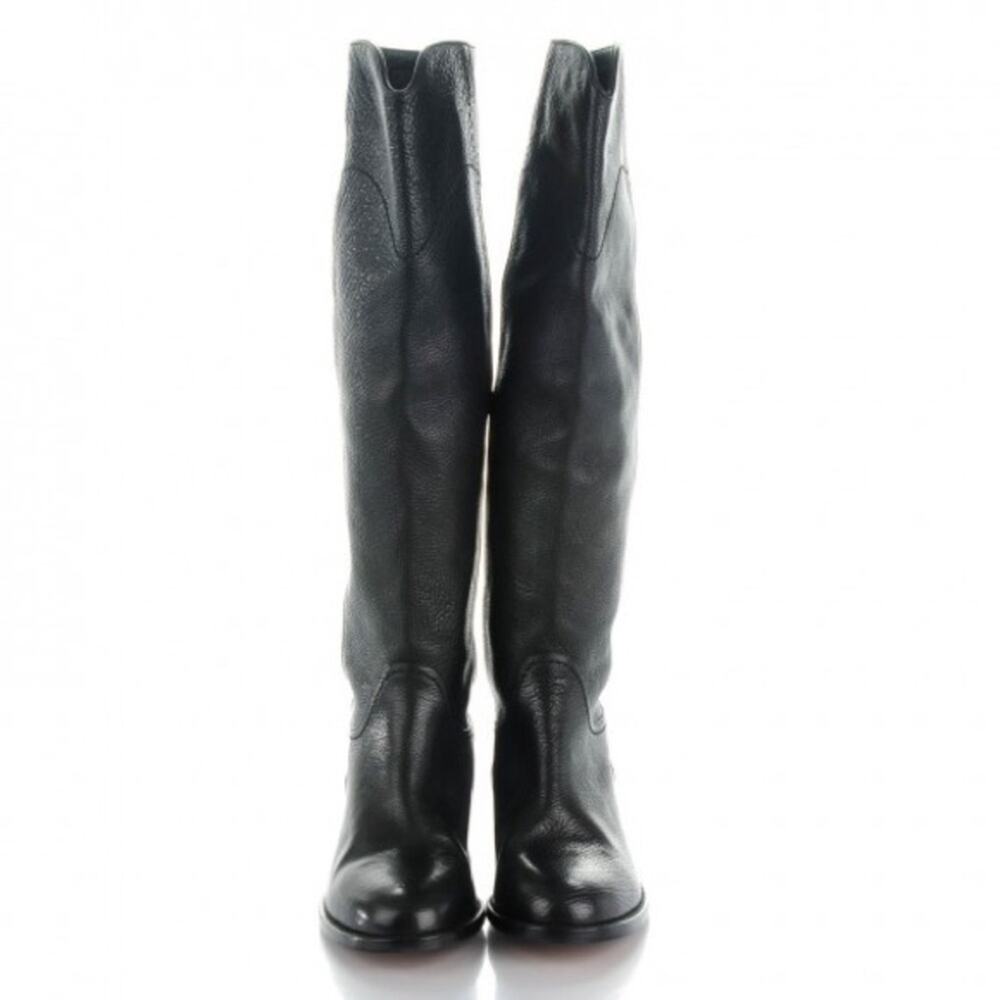 CHANEL 2014 interlocking CC logo riding tall boots equestrian 38.5 - Picture 4 of 16